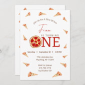 Slice Of Fun Uitnodiging voor de 1e Verjaardag (Voorkant / Achterkant)