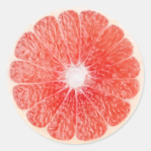 Slice of grapefruit ronde sticker
