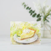 Slice of Key Limoen Pie Briefkaart (Staand voorkant)