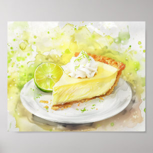 Slice of Key Limoen Pie Poster