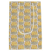 Slice of Kugel Jewish Egg Noodle Casserole Medium Cadeauzakje (Achterkant)