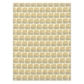 Slice of Kugel Jewish Egg Noodle Casserole Tafelkleed (Voorkant)