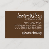 Slice of Kugel Jewish Egg Noodle Casserole Visitekaartje (Achterkant)