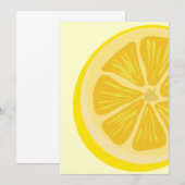 Slice of Lemon Invitation Kaart (Voorkant / Achterkant)