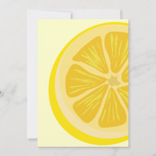 Slice of Lemon Invitation Kaart
