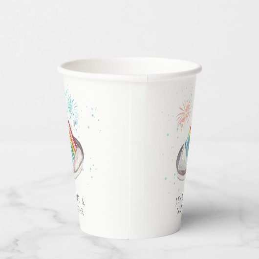 Slice of Love Personalized Couples Papieren Bekers (Rechts)