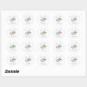Slice of Love Personalized Couples Ronde Sticker (Vel)