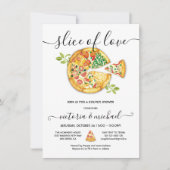 Slice of Love Pizza Party Borrel Kaart (Voorkant)