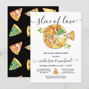 Slice of Love Pizza Party Borrel Kaart