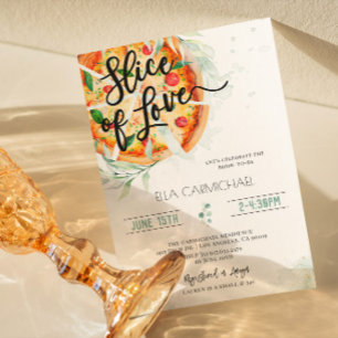 Slice of Love Pizza Vrijgezellenfeest Kaart