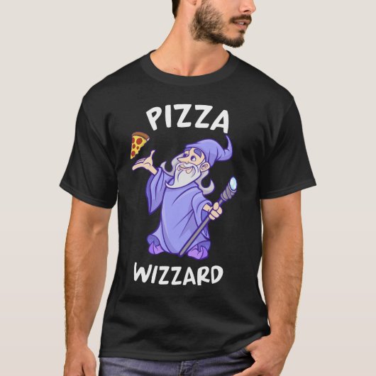 Slice of Magic Pizza Wizzard T-shirt (Voorkant)