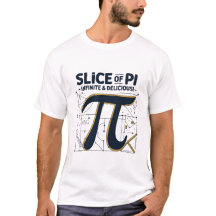 Slice of Pi T-Shirt - Vier Pi Day met stijl!