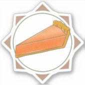 Slice of Pumpkin Pie Sticker (Voorkant)