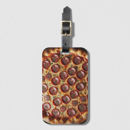 Slice Of Style Pizza – Pizza Travel Vibes Bagagelabel (Voorkant (verticaal))