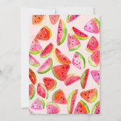 Slice of Summer Watermelon Party Invitation Kaart (Achterkant)