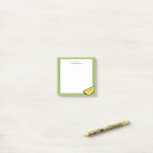 Slice of Sunshine ingelijst geel Post-it® Notes (Op bureau)