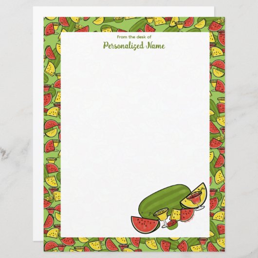 Slice of Sunshine Ingelijste R & Y Ongelijnd Papie (Voorkant / Achterkant)