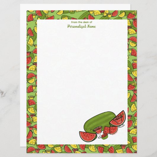 Slice of Sunshine Ingelijste Rode Ongelijnde Papie (Voorkant / Achterkant)