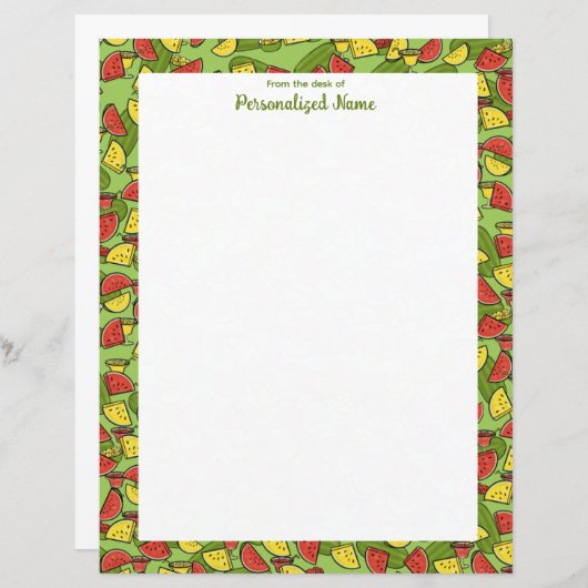 Slice of Sunshine Lijst Ongevoerd Papieren Blad (Voorkant / Achterkant)