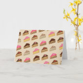 Slice of Tiramisu Pattern Kaart (Gele Bloem)