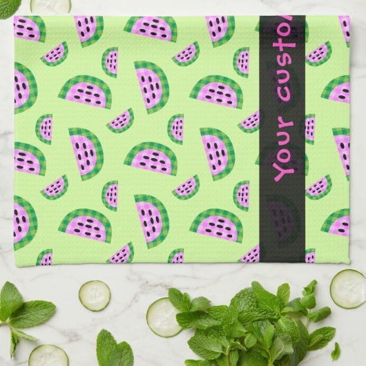 Slice-patroon met watermeloen theedoek (Gevouwen)