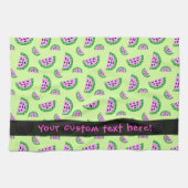 Slice-patroon met watermeloen theedoek (Horizontaal)