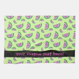 Slice-patroon met watermeloen theedoek