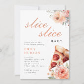 Slice Pizza Baby shower Kaart (Voorkant)