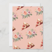 Slice Pizza Baby shower Kaart (Achterkant)