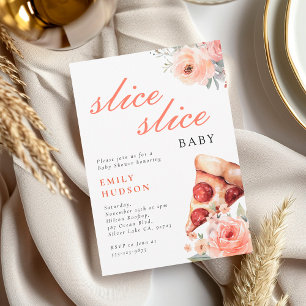 Slice Pizza Baby shower Kaart