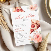 Slice Pizza Baby shower Kaart