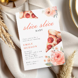 Slice Pizza Baby shower Kaart
