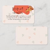 Slice Pizza Tijd Display Douche Informatiekaartje (Voorkant / Achterkant)