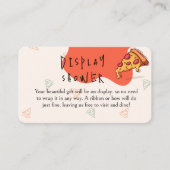 Slice Pizza Tijd Display Douche Informatiekaartje (Voorkant)