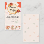 Slice Pizza Time diaper raffle Enclosure Kaart (Voorkant / Achterkant)