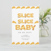 Slice Slice Baby, Baby Shower Invitation Kaart (Staand voorkant)