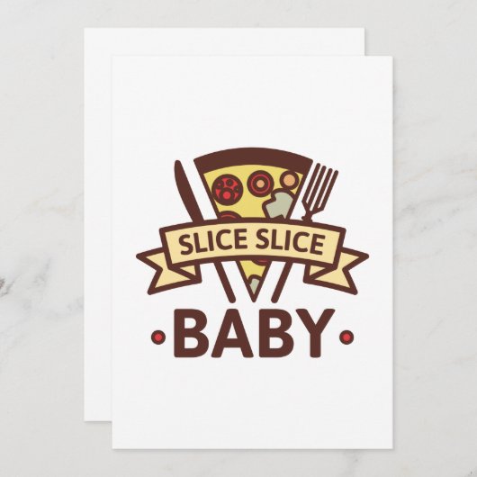 Slice Slice-Baby Bedankkaart (Voorkant / Achterkant)