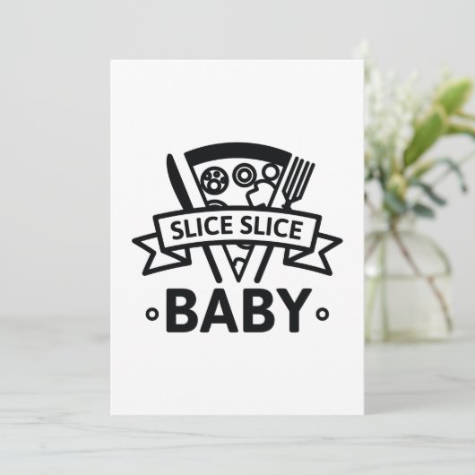 Slice Slice-Baby Bedankkaart (Staand voorkant)