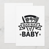 Slice Slice-Baby Bedankkaart (Voorkant / Achterkant)