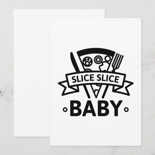 Slice Slice-Baby Bedankkaart (Voorkant / Achterkant)