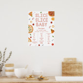 Slice Slice Baby First Birthday Milestone Poster (Keuken)