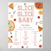 Slice Slice Baby First Birthday Milestone Poster (Voorkant)