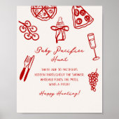 Slice Slice Baby Fopspeen Jachtspel Print (Voorkant)