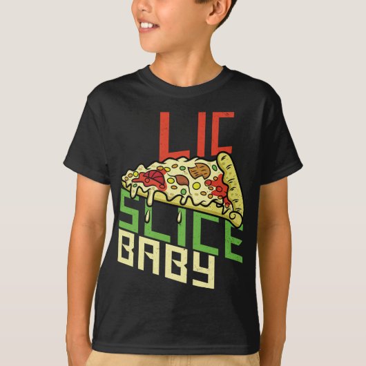 Slice Slice Baby Funny Foodie Pizza Funny New York T-shirt (Voorkant)
