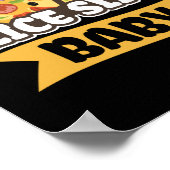 Slice Slice Baby Funny Pizza Pun Poster (Hoek)