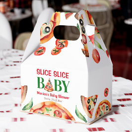 Slice slice baby Italiaans pizza baby shower Bedankdoosjes