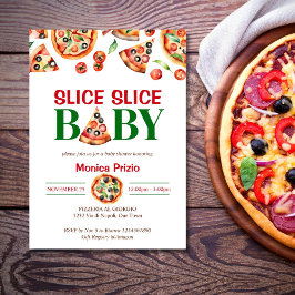 Slice slice baby Italiaans pizza baby shower Kaart
