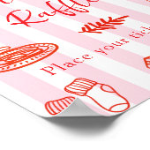 Slice Slice Baby Luierspel Baby Shower Poster (Hoek)