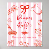 Slice Slice Baby Luierspel Baby Shower Poster (Voorkant)