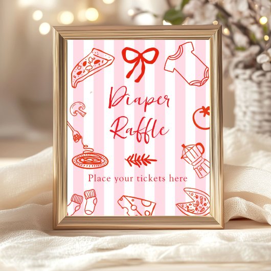 Slice Slice Baby Luierspel Baby Shower Poster